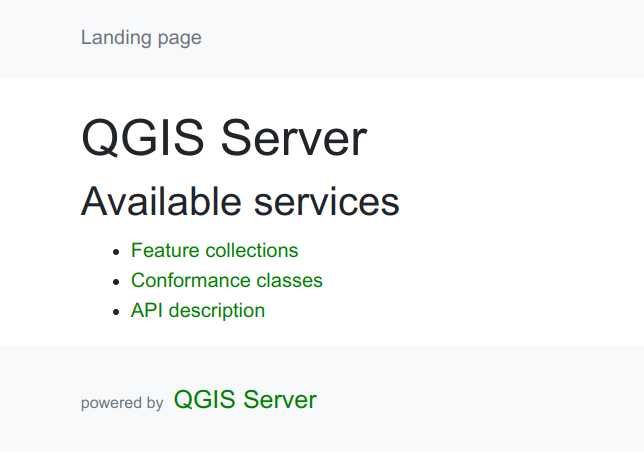 QGIS Server landing page through Entra Application Proxy