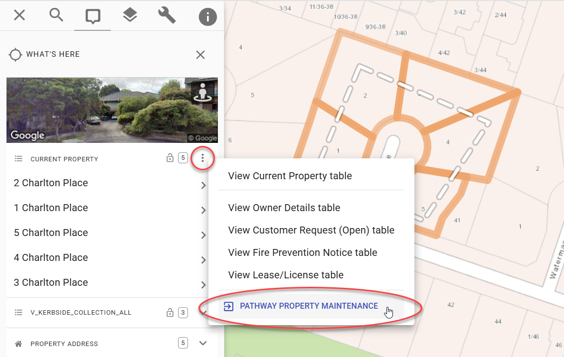 Pathway Property Maintenance link-out for multiple properties